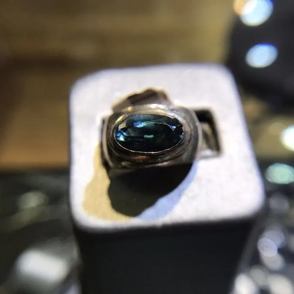 Robson Jewelers Aquamarine Ring Sz6.5 Oval Bezel 925 NWT (Stones Simulated)